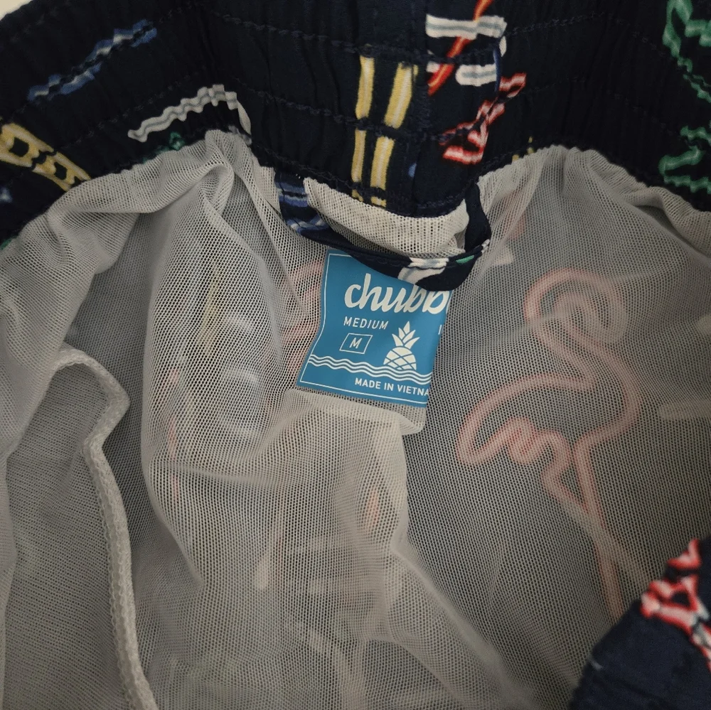 NWT Chubbies The Neon Lights Swim Shorts